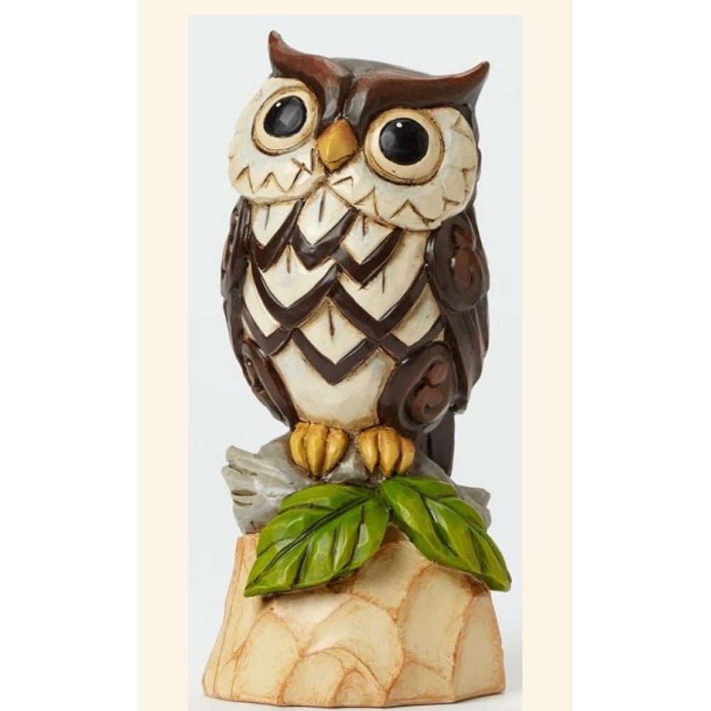 Jim Shore Heartwood Creek Owl Be There Figurine 4045280 Brown Folk Art Owl